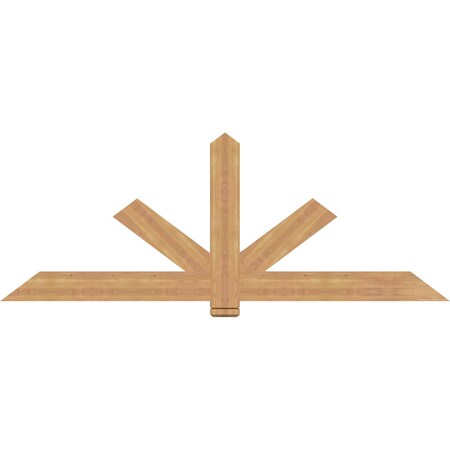 Ekena Millwork Kennewick Timber Gable Bracket, Western Red Cedar, 84"W x 31"H x 1 1/2"D x 5 1/2"F, 9/12 Pitch GBW084X31X0206KEN00SWR